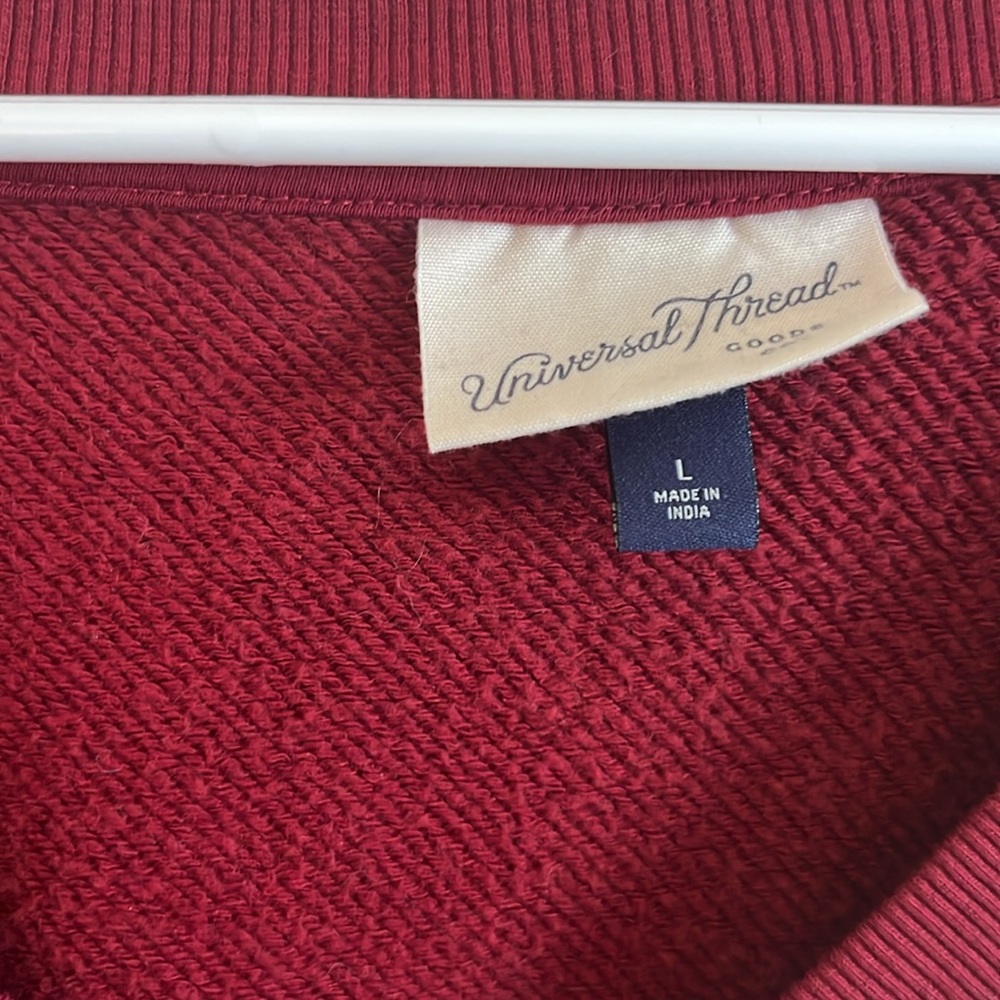 Universal Thread Deep Red V-Neck Sweater - Picture 3 of 3
